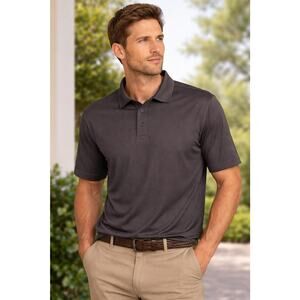 Men’s Outdoor Life Gray Polo Shirt Size Large Golf Business Casual